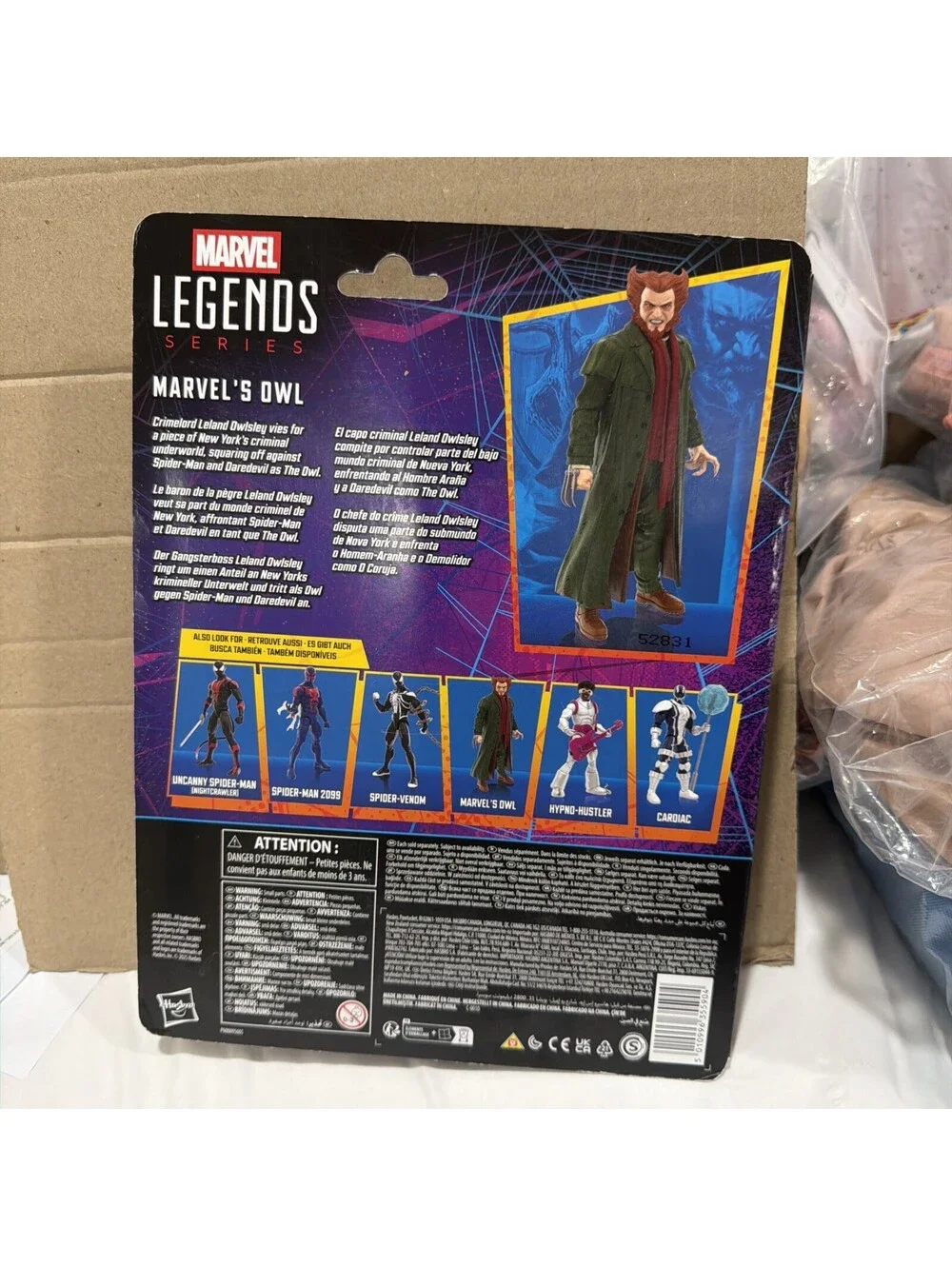 Marvel Legends Retro Cardback Marvel's Owl 6-Inch Action Figures by Hasbro